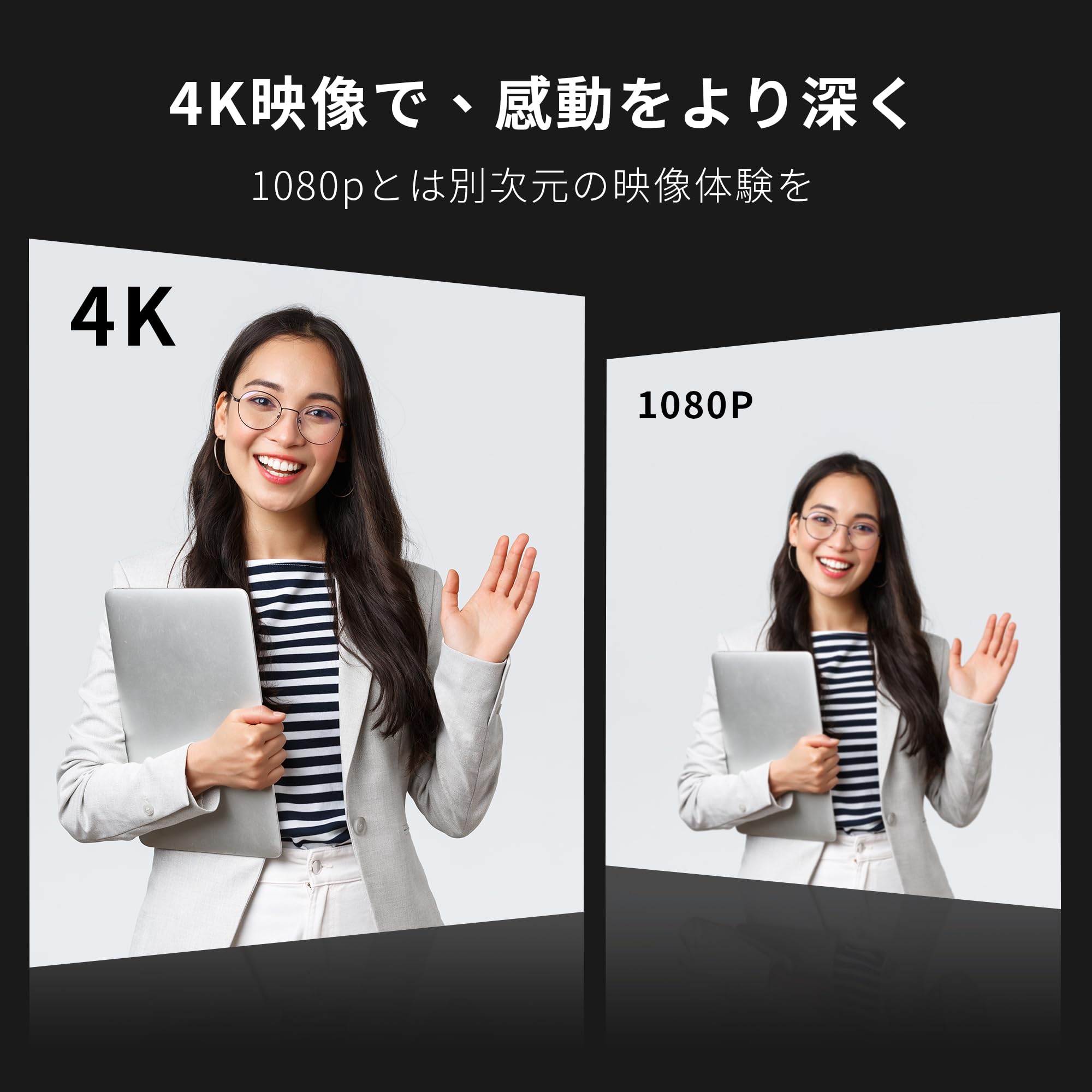 Amazon.co.jp: Tenveo 4Kウェブカメラマイクとスピーカー内蔵一体型web